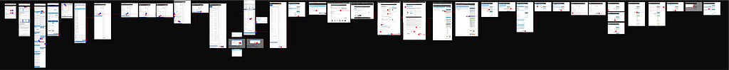 screenshots stacked horizontally to start analysis. Just for the purpose of demonstration. No readable content