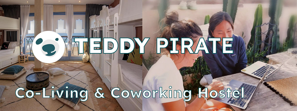 Teddy Pirate is a surf and co-living hostel in Taghazout