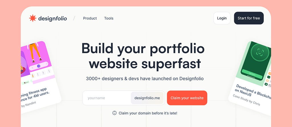 Design Portfolio Website Builder