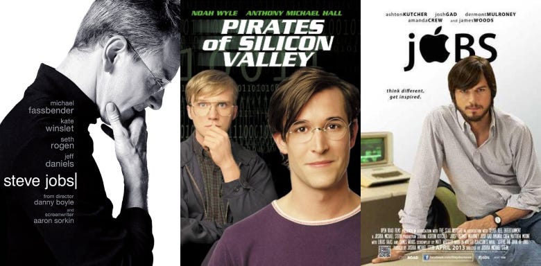 Steve Jobs Hollywood movie posters.