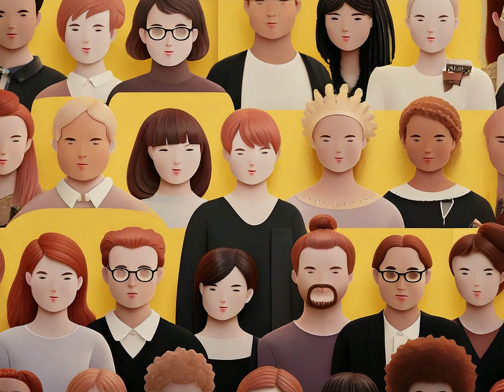 illustration of people from all types